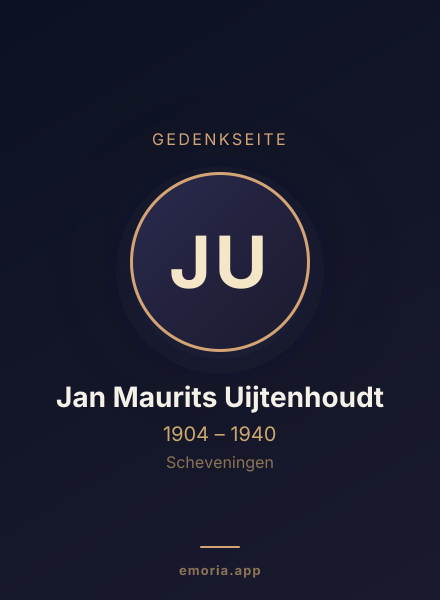 Gedenkportrait von Jan Maurits Uijtenhoudt
