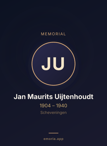 Memorial portrait of Jan Maurits Uijtenhoudt