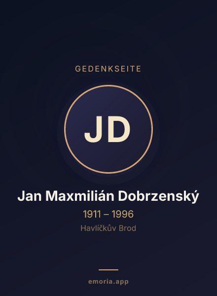 Gedenkportrait von Jan Maxmilián Dobrzenský