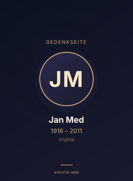 Gedenkportrait von Jan Med