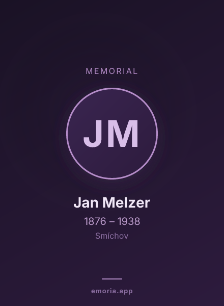 Memorial portrait of Jan Melzer