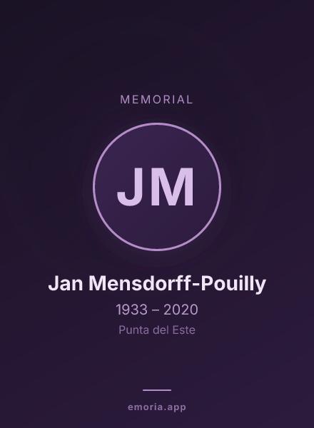 Memorial portrait of Jan Mensdorff-Pouilly
