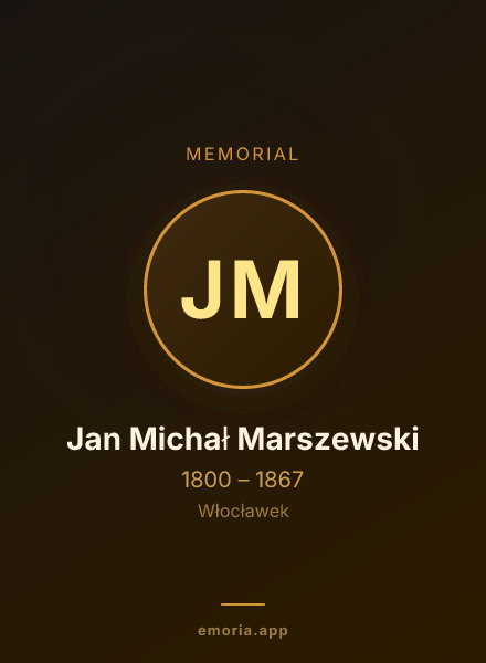 Memorial portrait of Jan Michał Marszewski