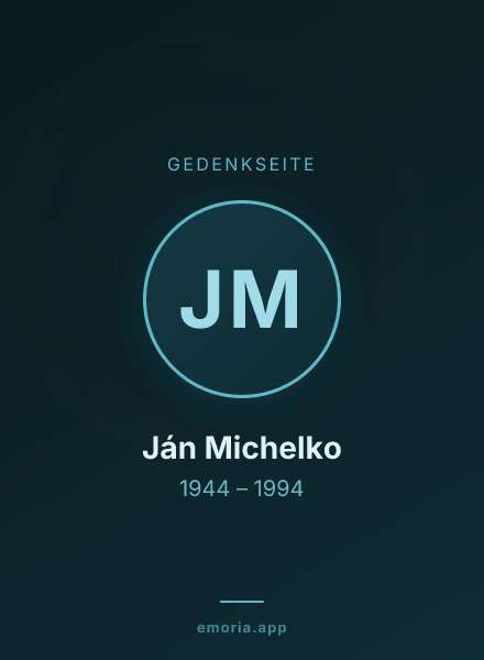Gedenkportrait von Ján Michelko