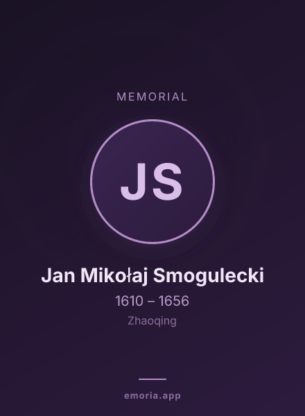 Memorial portrait of Jan Mikołaj Smogulecki