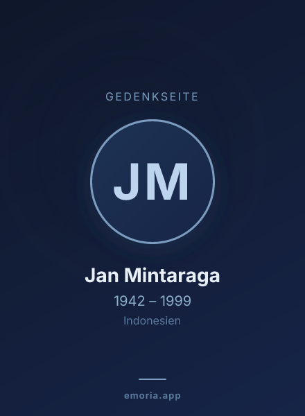Gedenkportrait von Jan Mintaraga