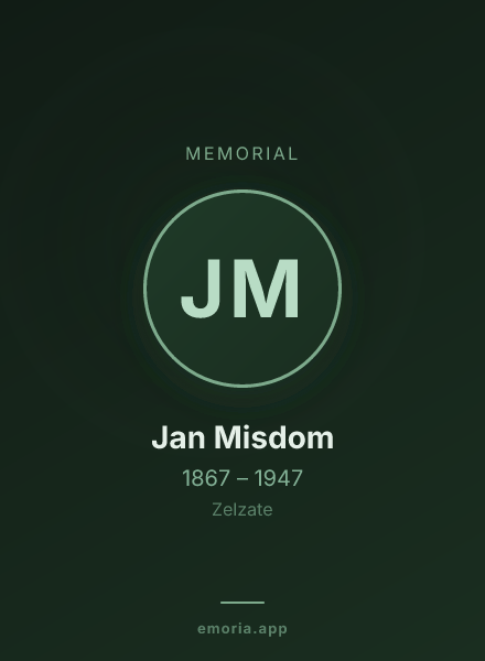 Memorial portrait of Jan Misdom