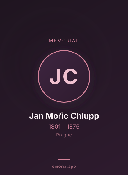 Memorial portrait of Jan Mořic Chlupp