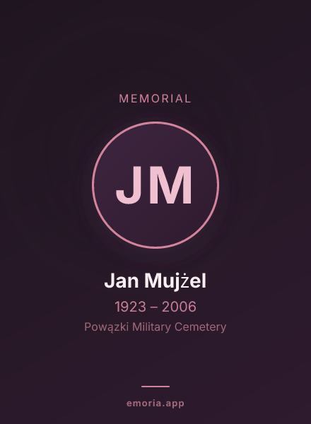 Memorial portrait of Jan Mujżel