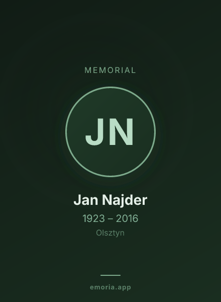 Memorial portrait of Jan Najder