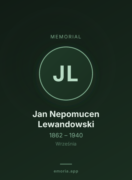 Memorial portrait of Jan Nepomucen Lewandowski