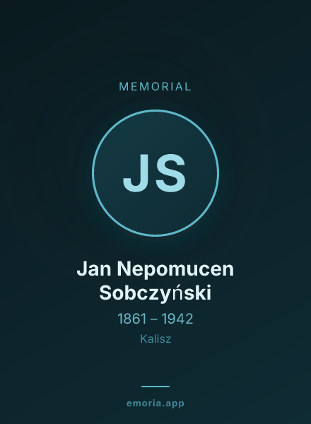 Memorial portrait of Jan Nepomucen Sobczyński