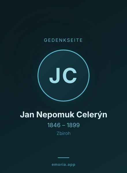 Gedenkportrait von Jan Nepomuk Celerýn
