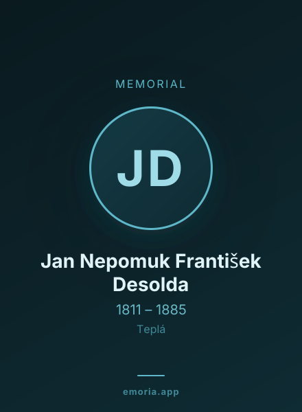 Memorial portrait of Jan Nepomuk František Desolda