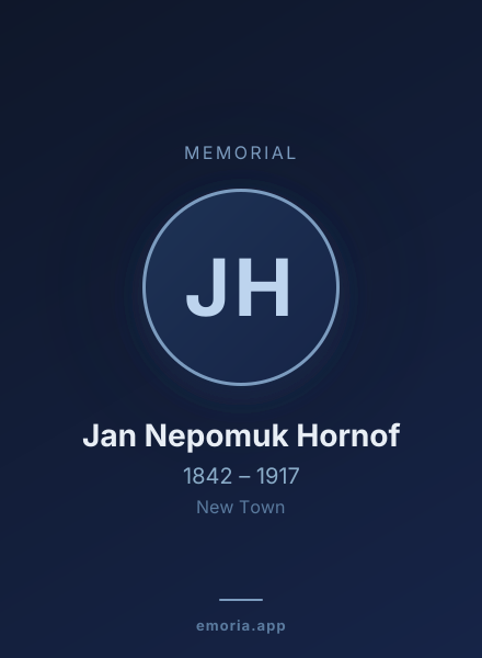 Memorial portrait of Jan Nepomuk Hornof