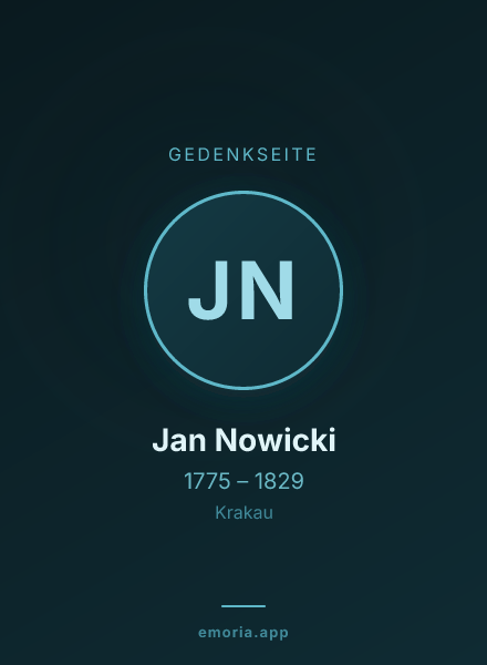 Gedenkportrait von Jan Nowicki