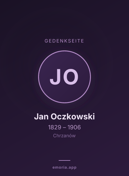 Gedenkportrait von Jan Oczkowski