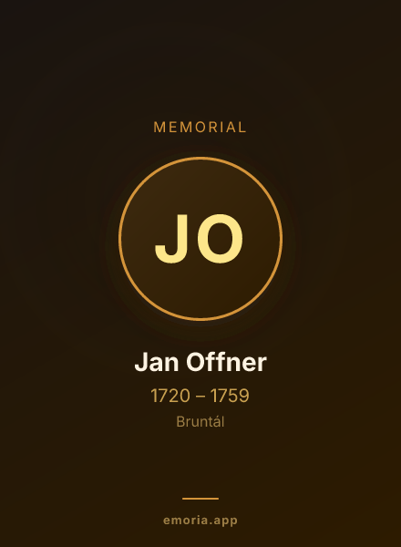 Memorial portrait of Jan Offner