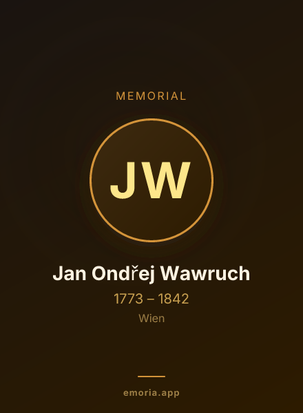Memorial portrait of Jan Ondřej Wawruch