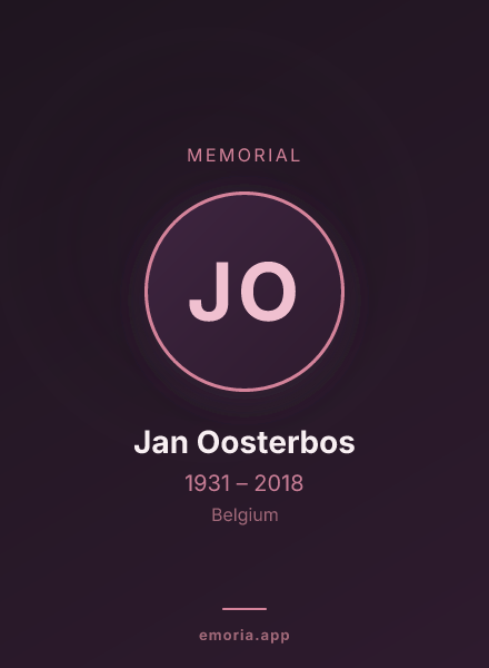 Memorial portrait of Jan Oosterbos