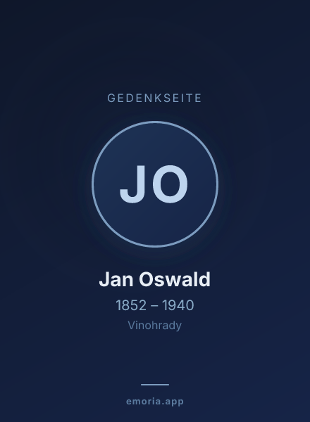 Gedenkportrait von Jan Oswald
