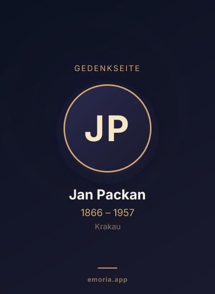 Gedenkportrait von Jan Packan