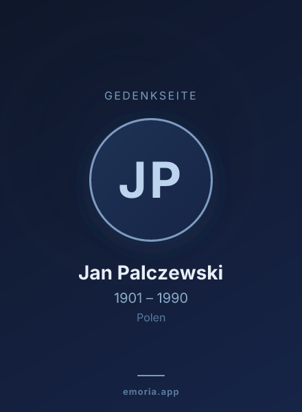 Gedenkportrait von Jan Palczewski