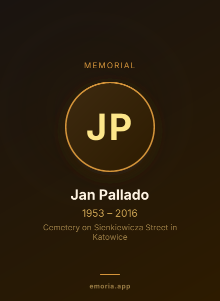 Memorial portrait of Jan Pallado