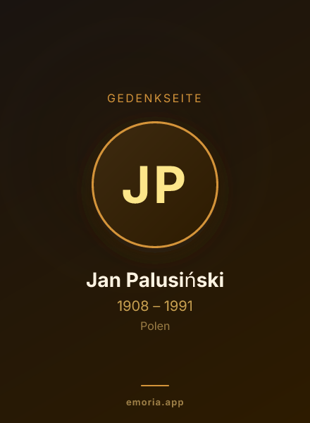Gedenkportrait von Jan Palusiński