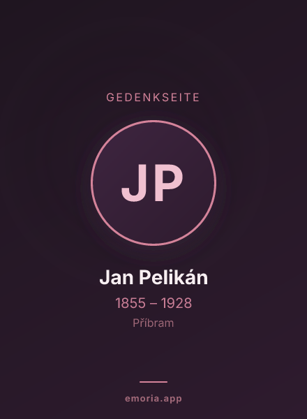 Gedenkportrait von Jan Pelikán