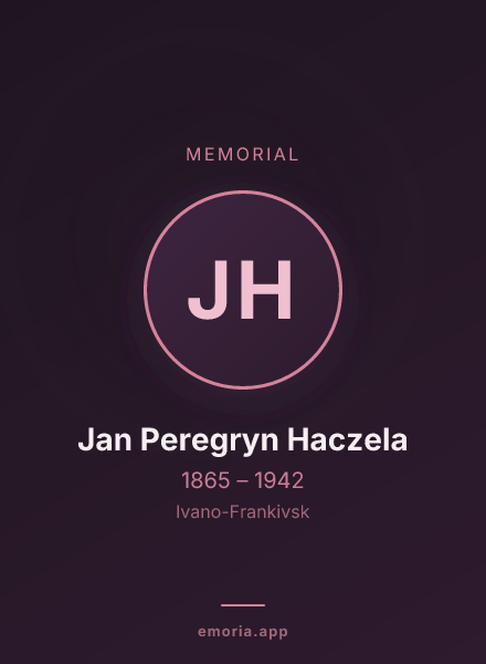 Memorial portrait of Jan Peregryn Haczela