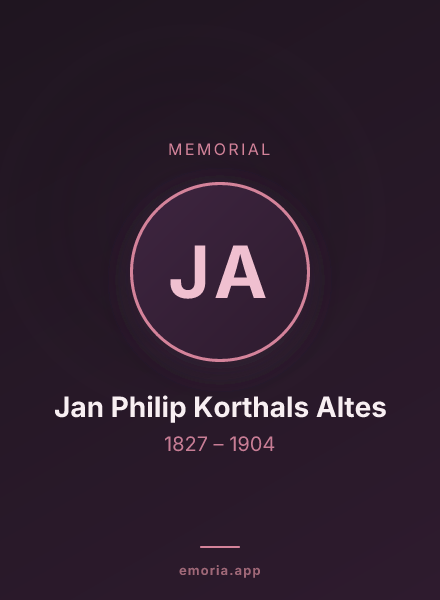 Memorial portrait of Jan Philip Korthals Altes