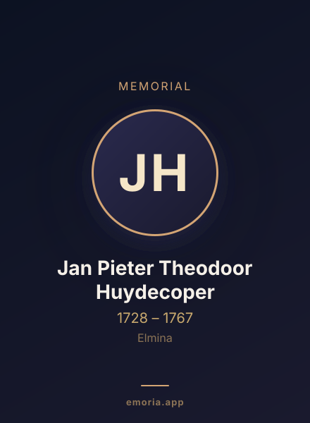 Memorial portrait of Jan Pieter Theodoor Huydecoper