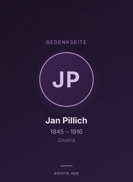 Gedenkportrait von Jan Pillich