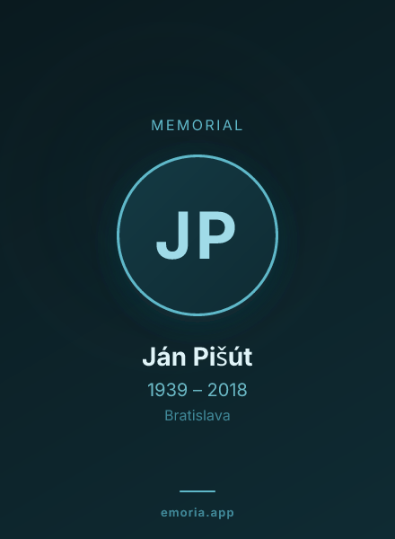 Memorial portrait of Ján Pišút