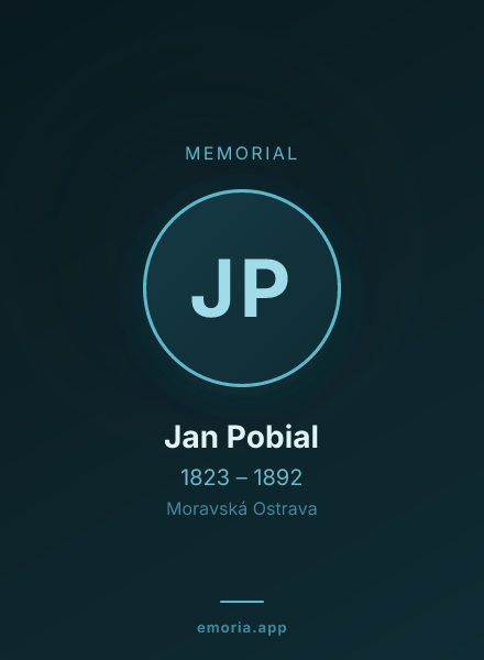 Memorial portrait of Jan Pobial