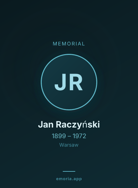 Memorial portrait of Jan Raczyński