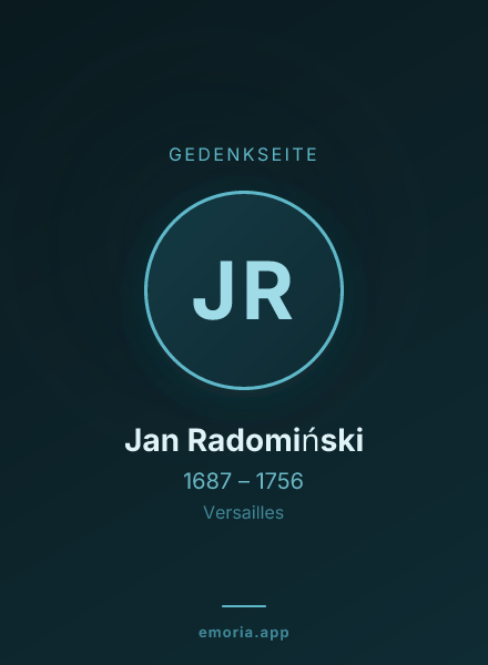 Gedenkportrait von Jan Radomiński