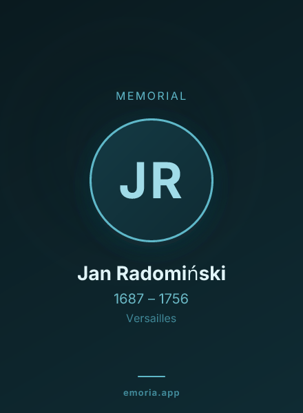 Memorial portrait of Jan Radomiński