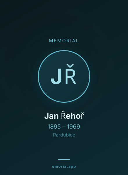 Memorial portrait of Jan Řehoř