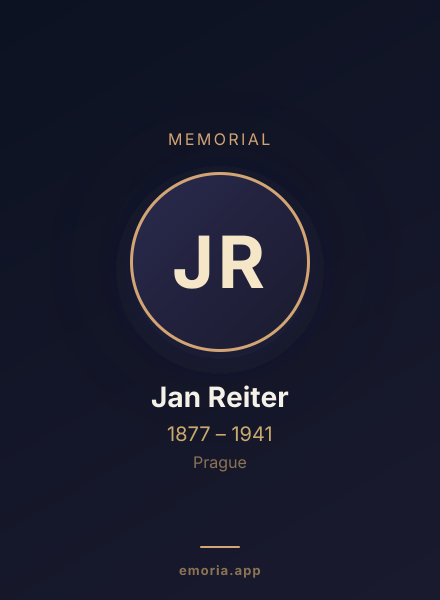 Memorial portrait of Jan Reiter