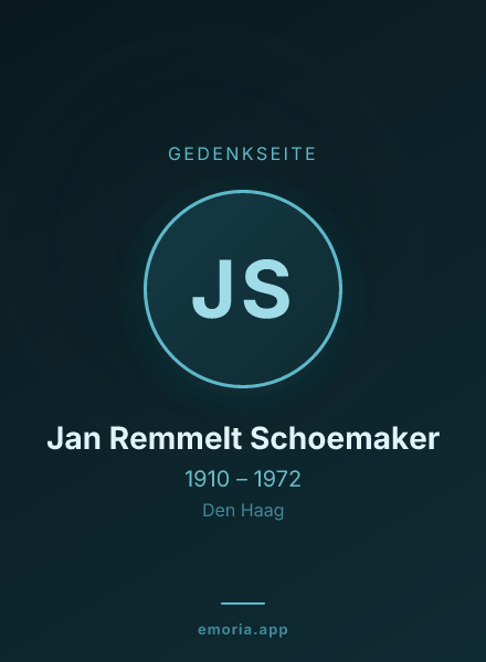 Gedenkportrait von Jan Remmelt Schoemaker