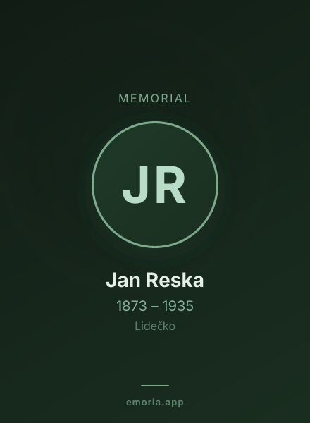 Memorial portrait of Jan Reska