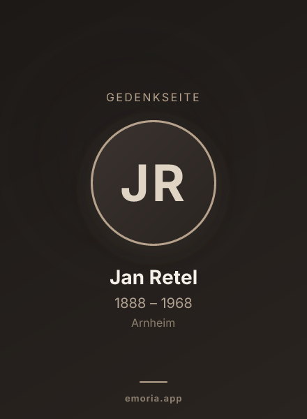 Gedenkportrait von Jan Retel