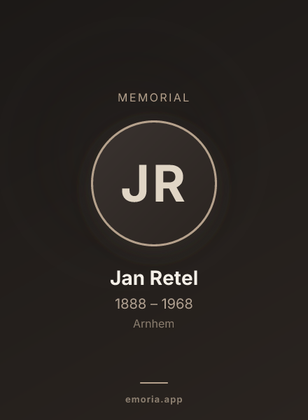 Memorial portrait of Jan Retel