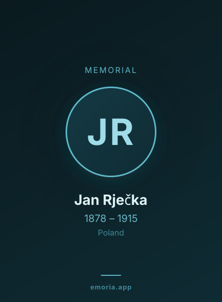 Memorial portrait of Jan Rječka