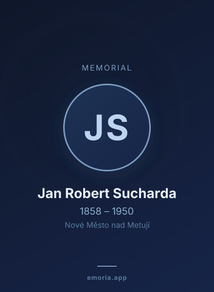 Memorial portrait of Jan Robert Sucharda