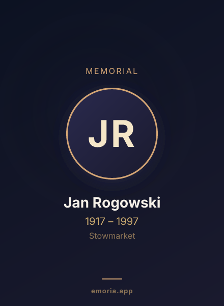 Memorial portrait of Jan Rogowski