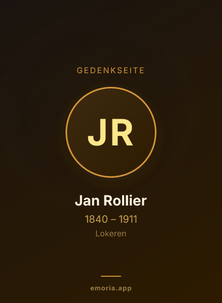 Gedenkportrait von Jan Rollier
