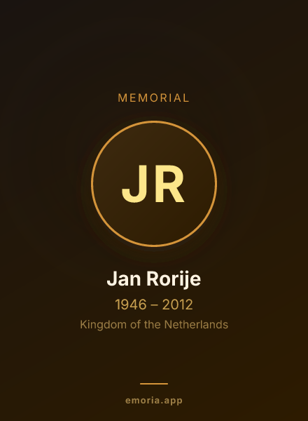 Memorial portrait of Jan Rorije